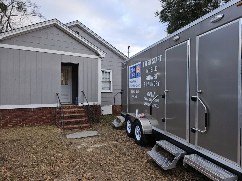united way kershaw county mobile shower