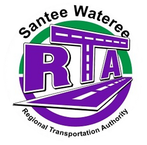 The Santee Wateree RTA logo features transportation imagery like buses or roads, with bold typography displaying the organization's name. It uses colors like blue or green for a clean, modern design, reflecting reliability and environmental consciousness.